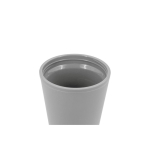 Tasse de voyage à double paroi avec couvercle rabattable 410ml couleur gris deuxième vue