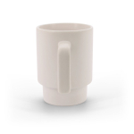 Tasse en céramique finition mate avec boîte cadeau kraft 330ml couleur blanc cassé