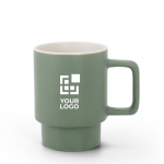 Tasse en céramique finition mate avec boîte cadeau kraft 330ml avec zone d'impression