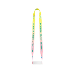 Tour de cou sublimation avec porte-gobelet fabriqué Europe 20x920 mm couleur blanc image avec logo