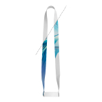 Tour de cou sublimation avec porte-gobelet fabriqué Europe 20x920 mm avec zone d'impression