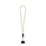 Cordon tubulaire avec mousqueton et support téléphone 6,5 x 4,1 cm