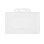 Porte-carte rigide pour cartes en plastique, léger et durable 8,6x5,4cm couleur blanc première vue