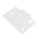 Porte-carte rigide pour cartes en plastique, léger et durable 8,6x5,4cm couleur blanc