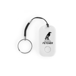 Localisateur porte-clés en plastique recyclé avec Bluetooth 25 m couleur blanc image avec logo 2