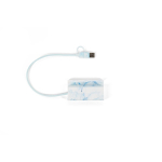 Hub USB avec 4 ports et support pour téléphone couleur multicolore première vue