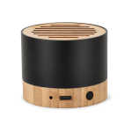 Enceinte portable en aluminium recyclé avec kit mains libres 3W couleur noir deuxième vue