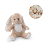 Peluche lapin en polyester avec patch personnalisable diverses couleurs
