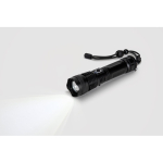 Lampe torche rechargeable en aluminium recyclé LED 10 W de 500 lumens couleur noir quatrième vue