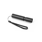 Lampe torche rechargeable avec 3 niveaux de luminosité et zoom couleur noir troisième vue