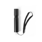 Lampe torche rechargeable avec 3 niveaux de luminosité et zoom couleur noir