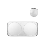 Pare-soleil de voiture en polyester avec deux zones rondes Ø65 cm diverses couleurs