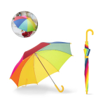 Parapluie enfant résistant au vent avec ouverture manuelle Ø74,5 diverses couleurs