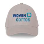 Casquette réglable en coton brossé à 6 panneaux 260 g/m² couleur gris clair image avec logo 2