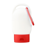 Lotion solaire avec mousqueton et bouchon coloré SPF30 30 ml couleur rouge première vue