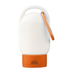 Lotion solaire avec mousqueton et bouchon coloré SPF30 30 ml couleur orange première vue