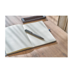 Stylo à bille rotatif en laiton avec clip métallique, encre bleue cinquième vue