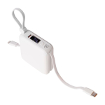 Batterie externe en plastique, charge rapide et écran LED 10 000 mAh première vue