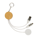 Set de câbles de charge avec anneau métallique à suspendre 65 W couleur bois première vue