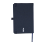 Carnet A5 en polyester RPET à couverture semi-rigide, pages lignées cinquième vue