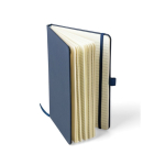 Carnet A5 en polyester RPET à couverture semi-rigide, pages lignées sixième vue