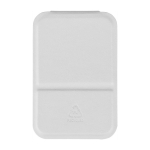 Miroir de poche pliable avec couvercle en cuir synthétique 70 x 11 cm couleur blanc première vue