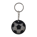Porte-clés avec motif ballon en acier inoxydable et caoutchouc première vue