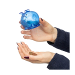 Tirelire en forme de cochon en plastique recyclé à personnaliser huitième vue