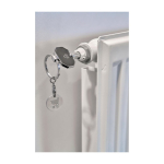 Porte-clés en zinc recyclé avec purgeur de radiateur et jeton septième vue