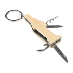 Porte-clés bouteille multi-usages avec tire-bouchon et cutter cinquième vue