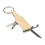 Porte-clés bouteille multi-usages avec tire-bouchon et cutter sixième vue