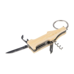 Porte-clés bouteille multi-usages avec tire-bouchon et cutter septième vue