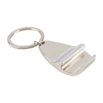 Porte-clés décapsuleur en alliage de zinc avec incrustation en bambou troisième vue