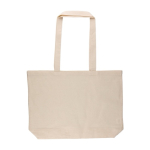 Sac en coton certifié OEKO-TEX avec anses longues 140 g/m² quatrième vue