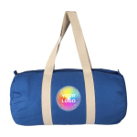 Sac de sport en coton OEKO-TEX avec fermeture éclair et longues anses deuxième vue