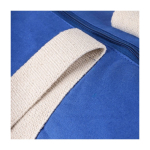 Sac de sport en coton OEKO-TEX avec fermeture éclair et longues anses sixième vue