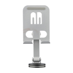 Support pour téléphone pliable en aluminium avec rotation à 360° couleur argenté première vue