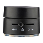 Support magnétique en plastique pour téléphone, pliable, avec ventouse couleur noir première vue