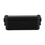Lunch box empilable à deux niveaux avec set de couverts 2,2 L couleur noir première vue