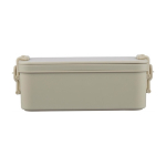 Lunch box empilable à deux niveaux avec set de couverts 2,2 L couleur beige première vue