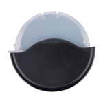 Coupe-pizza avec étui amovible et lame en acier inoxydable couleur noir première vue