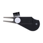 Outil de golf multifonction en plastique avec marqueur et compteur troisième vue