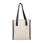 Sac isotherme en similicuir avec anses longues et poche avant 9 L quatrième vue