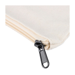 Sac en polycoton recyclé, fermeture éclair et longues anses 330 g/m² huitième vue