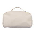 Trousse de toilette en PU avec grand compartiment et anse de transport quatrième vue