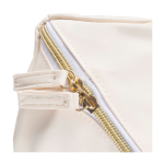 Trousse de toilette en PU avec grand compartiment et anse de transport sixième vue