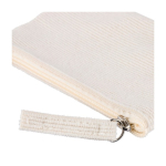 Porte-monnaie en velours personnalisable avec fermeture éclair quatrième vue