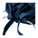 Sac à dos et sac en denim recyclé avec cordons couleur naturelle huitième vue