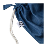 Sac à dos et sac en denim recyclé avec cordons couleur naturelle neuvième vue