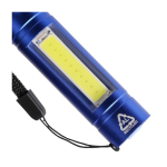 Lampe de poche en aluminium rechargeable avec dragonne et 3 modes septième vue